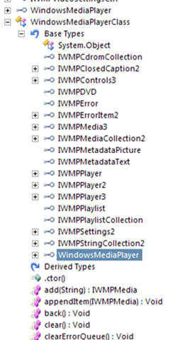 Windows Media Player COM Class