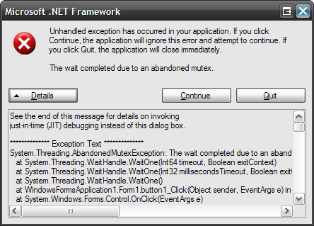 Test App crashing